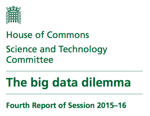 The Big Data Dilemma House of Commons